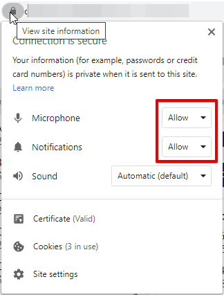 Change Notifications Settings in Chrome